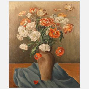 Wolfgang Sachs, Blumenstillleben mit Mohn