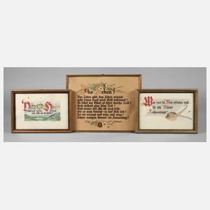 Enno Schilling-Rest, drei Spruchbilder