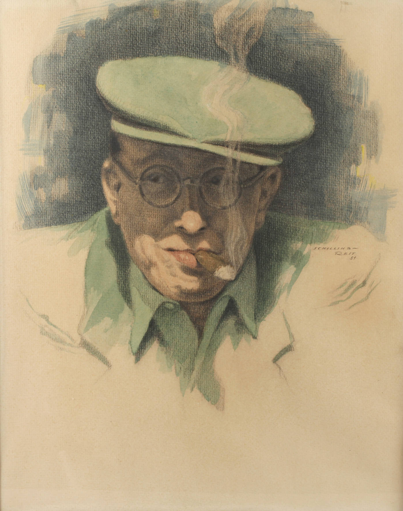 Enno Schilling-Rest, Herr mit Zigarre