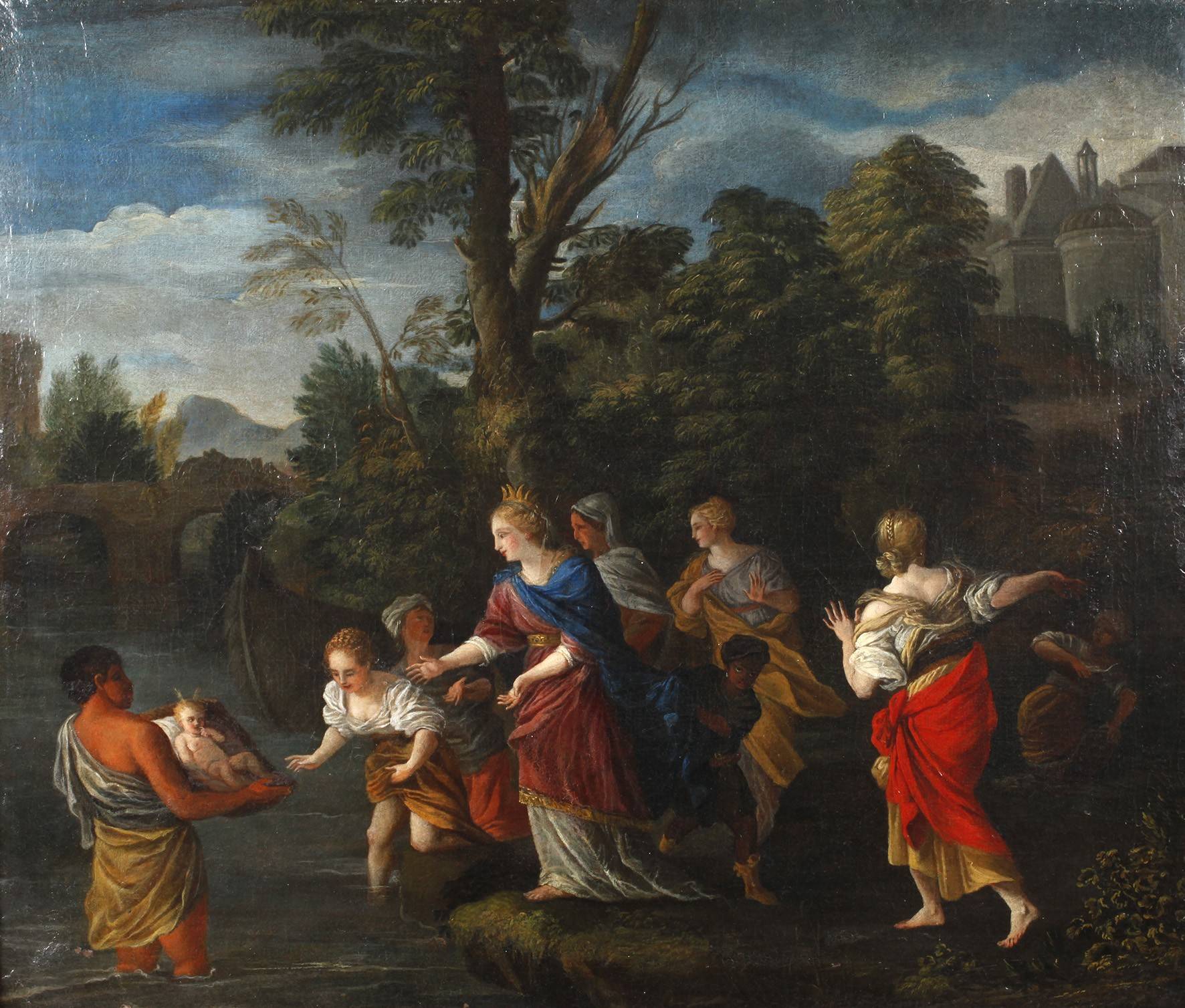 Ciro Ferri, attr., ”Die Auffindung Moses”