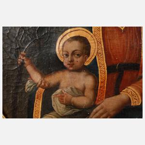 Thronende Maria mit dem Christuskind