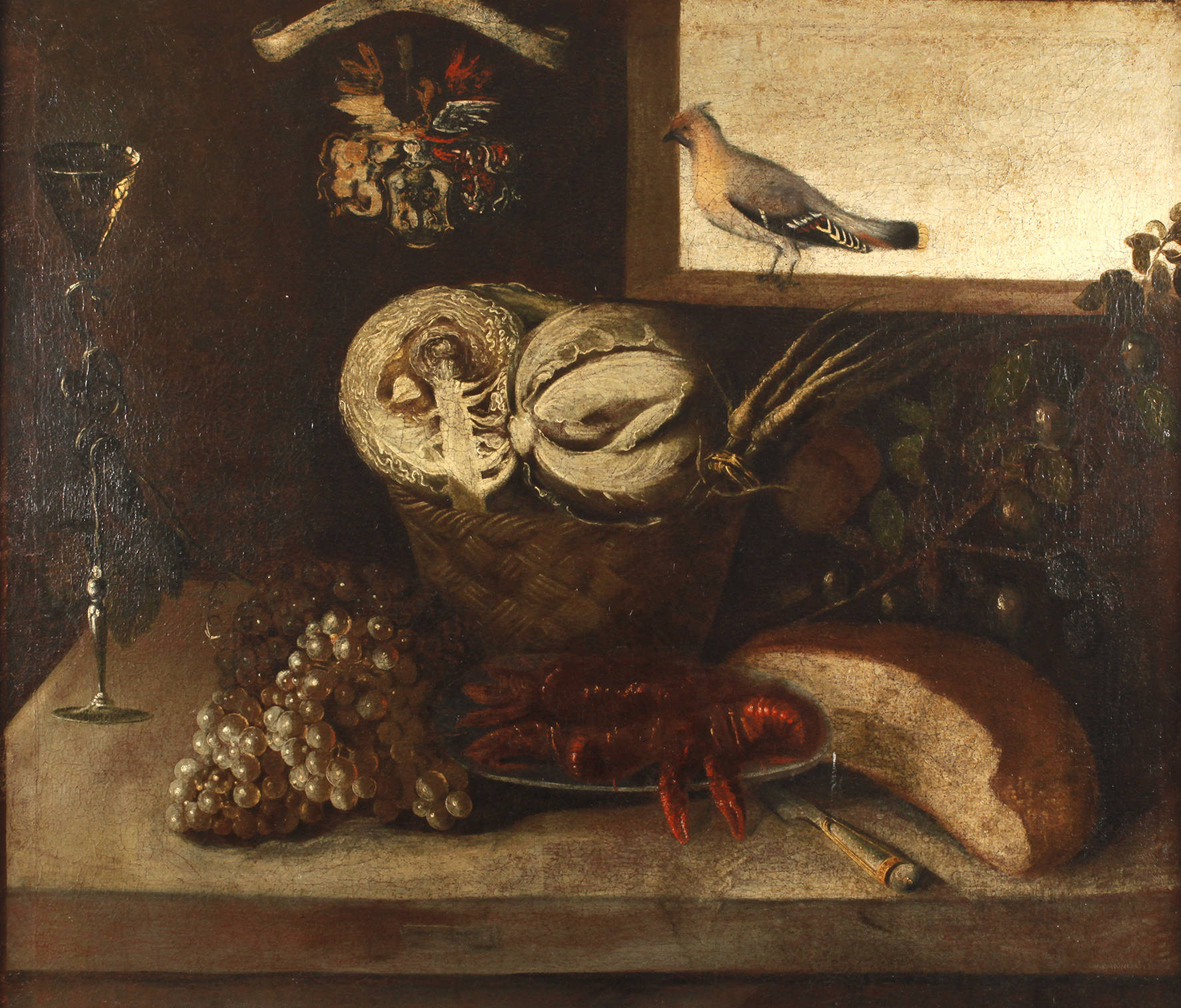 Barockes Küchenstillleben mit Hummer