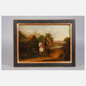 Barocke Beizjagdszene des 17./18. Jh.