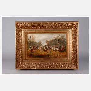 Alexander Ritter von Bensa, Parforcejagdszene