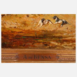 Alexander Ritter von Bensa, Parforcejagdszene