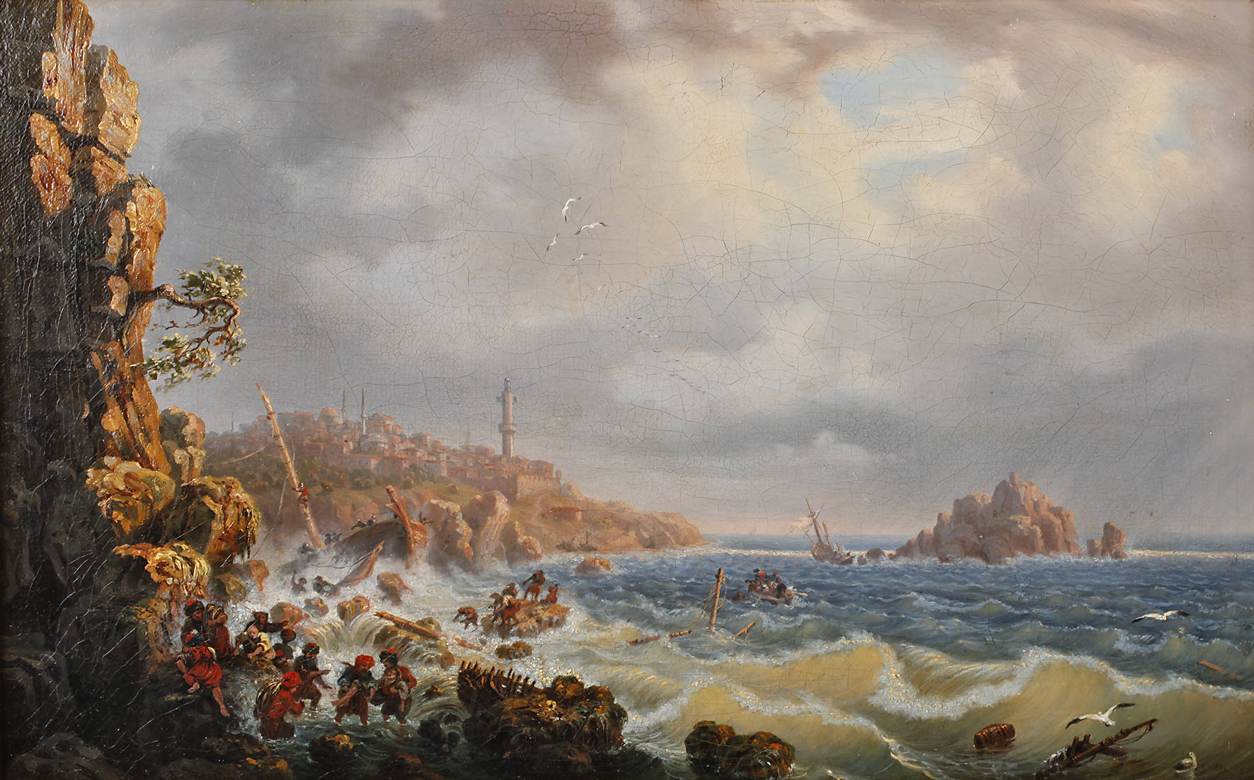 Auguste Mayer, Schiffbruch vor türkischer Küste