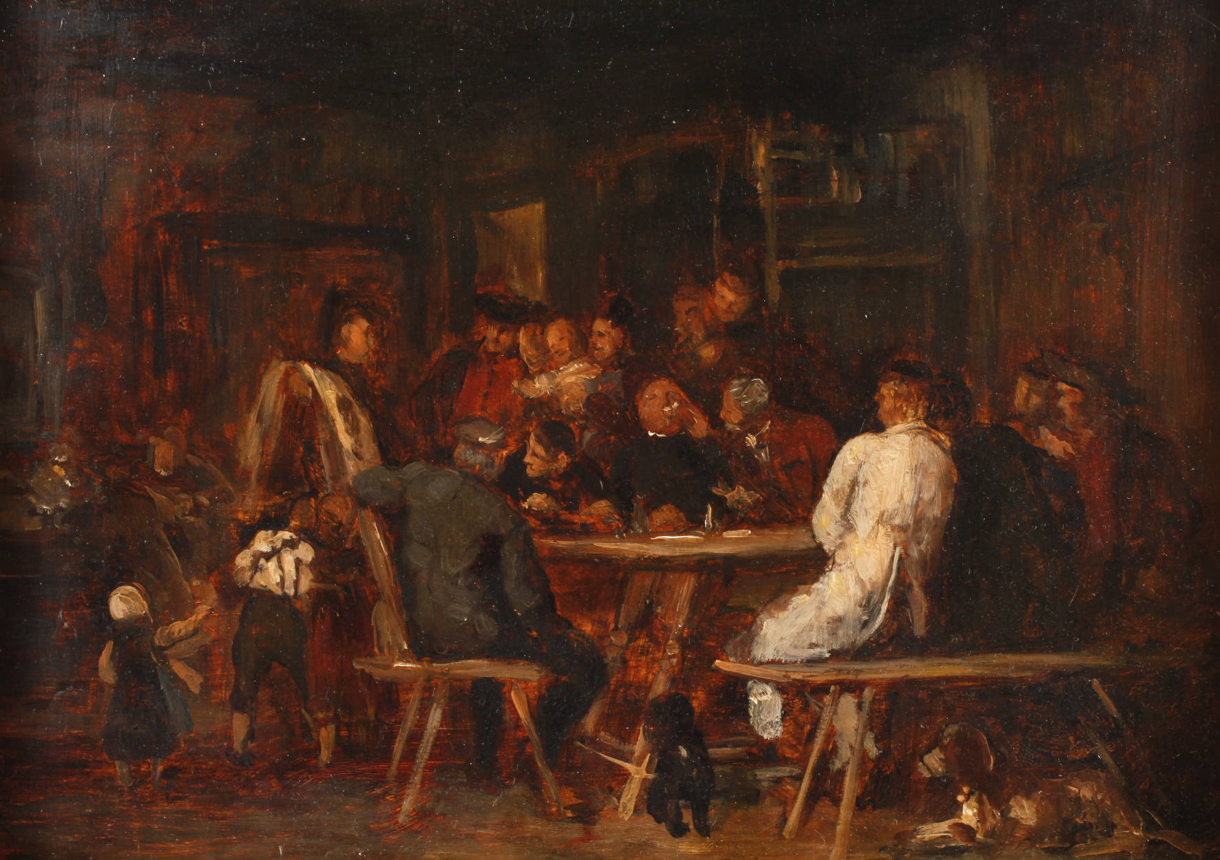 Eduard Kurzbauer, attr., ”Skizze zur Wahlbesprechung”