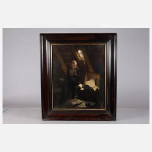 Johannes Mogk, auf dem Dachboden