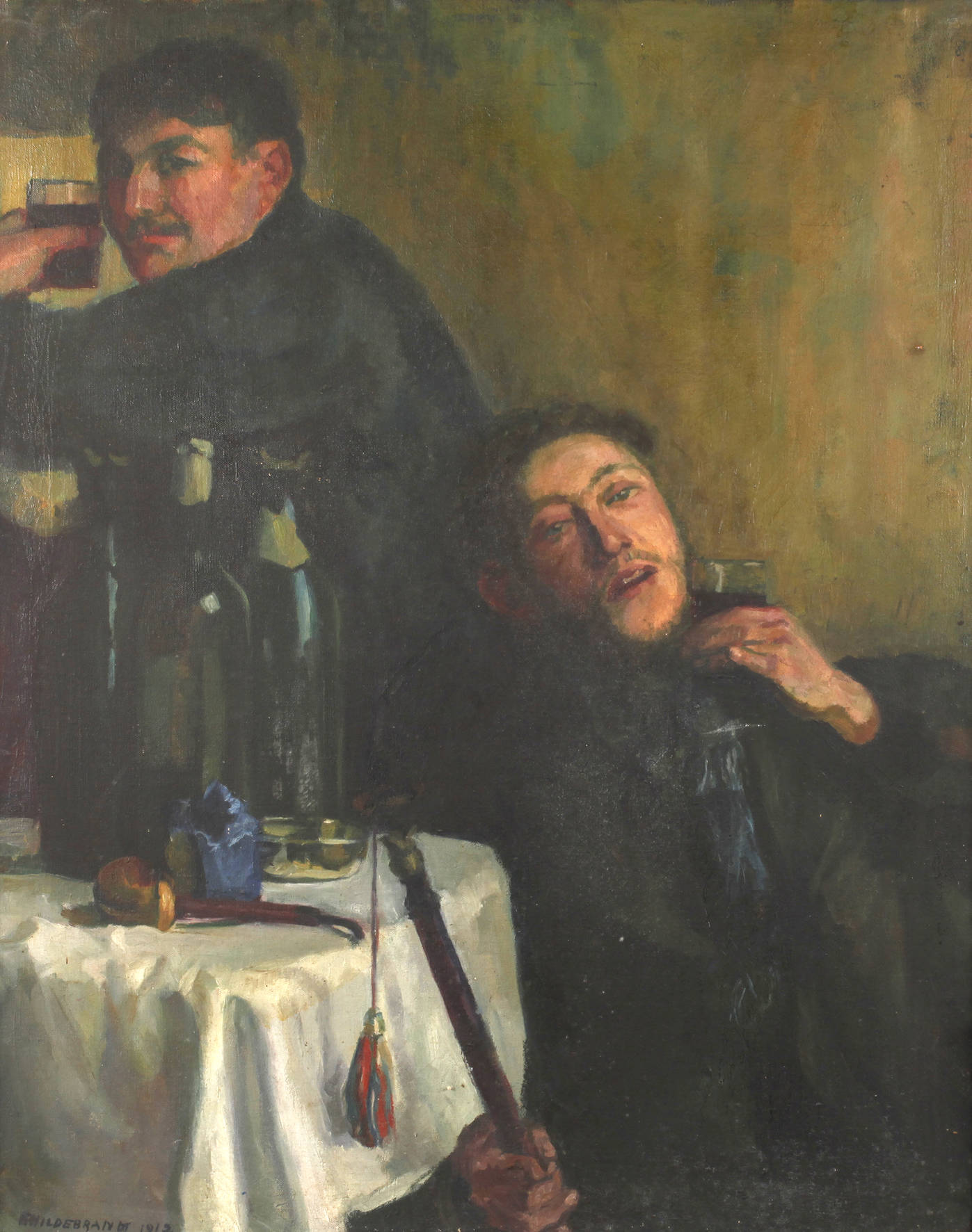 K. Hildebrandt, studentisches Gelage