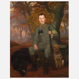 Karel Baerwaldt, Soldat als Jäger im Herbstwald