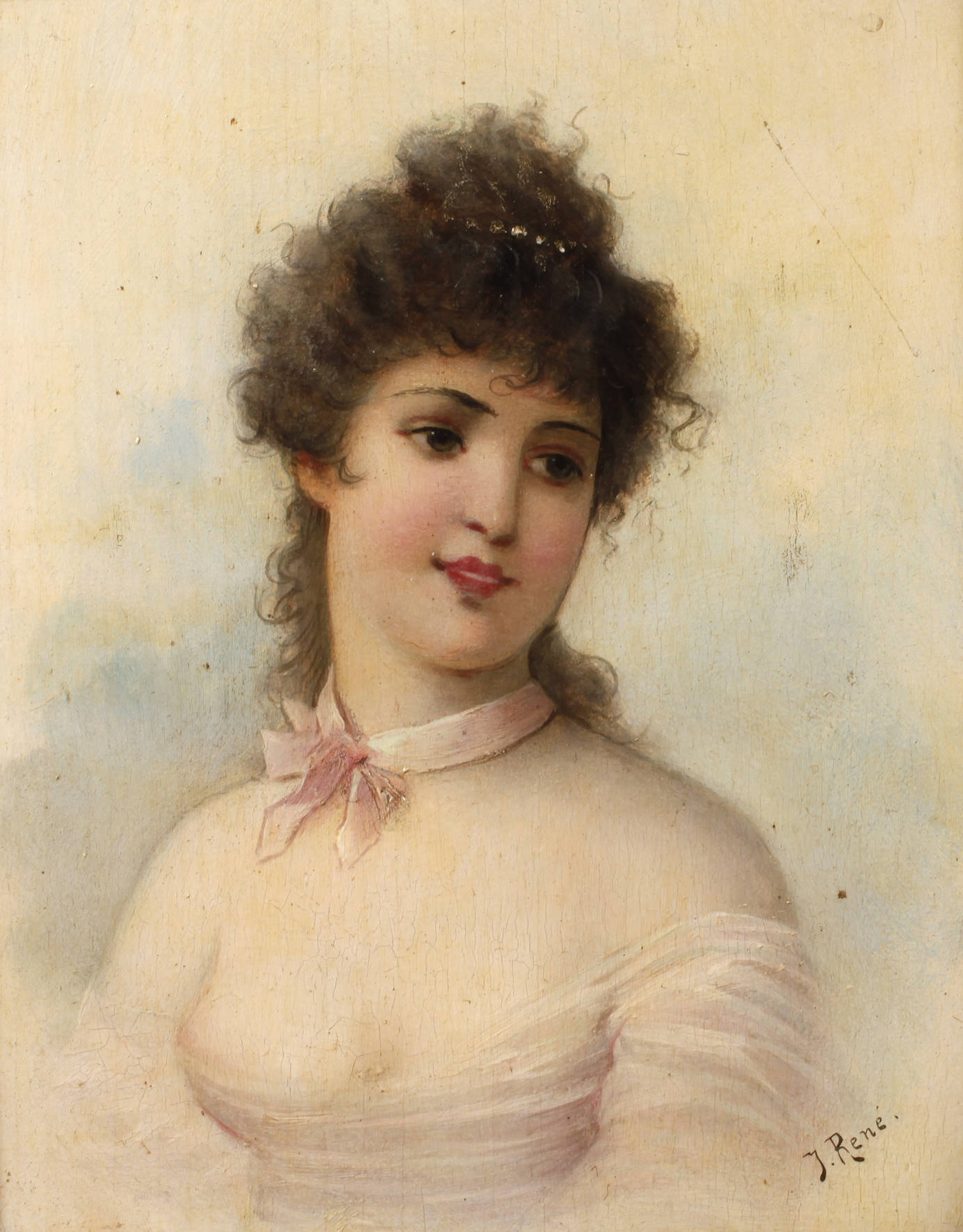 J. René, Mädchenportrait
