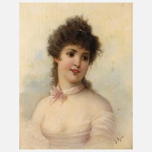 J. René, Mädchenportrait