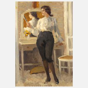 Damenportrait im Boudoir