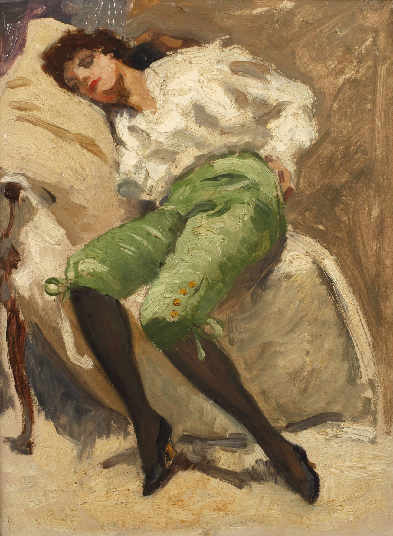 Damenportrait im Interieur