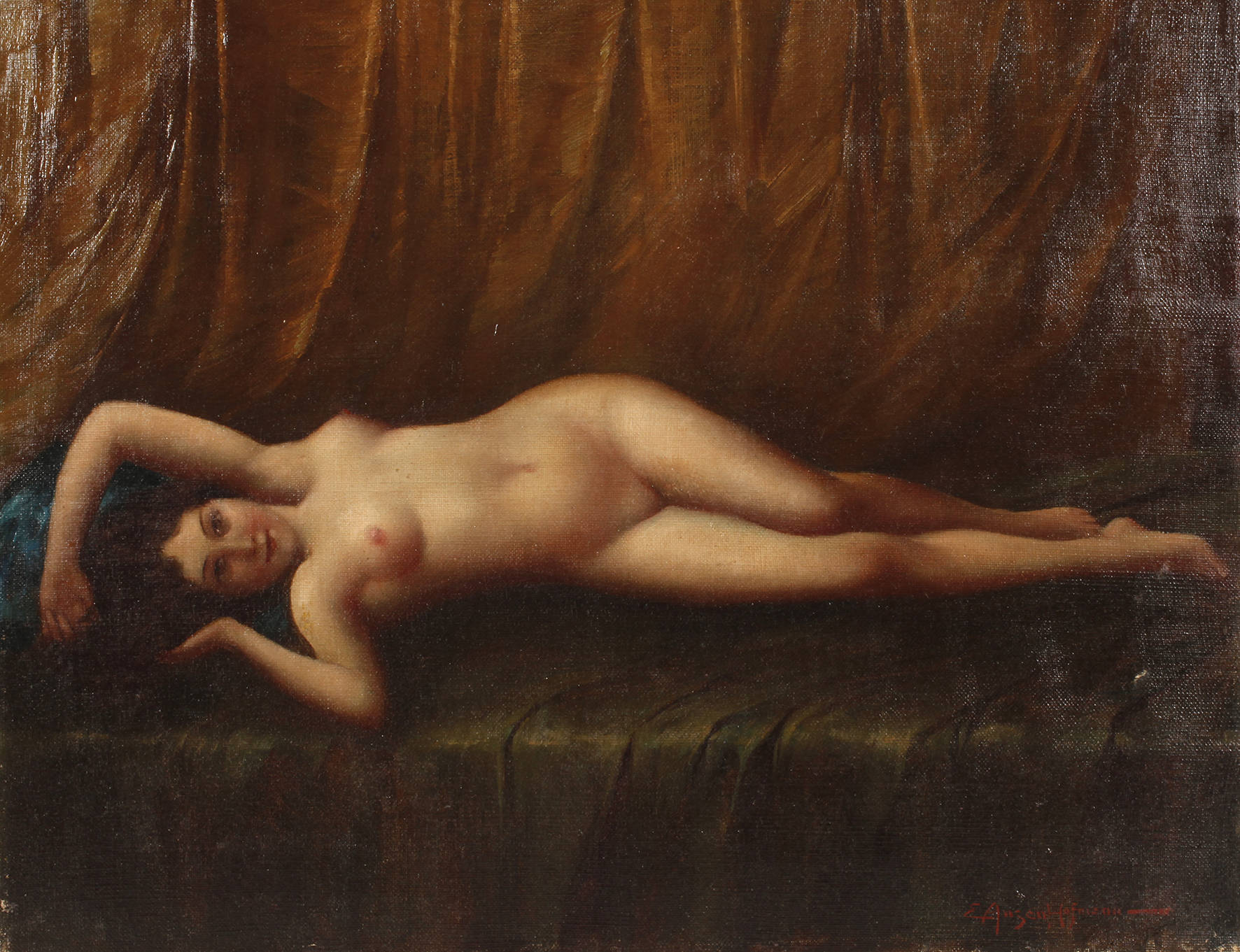 Eugene Ansen-Hofmann, liegender Damenakt