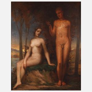 Hans Kohl, attr., Adam & Eva