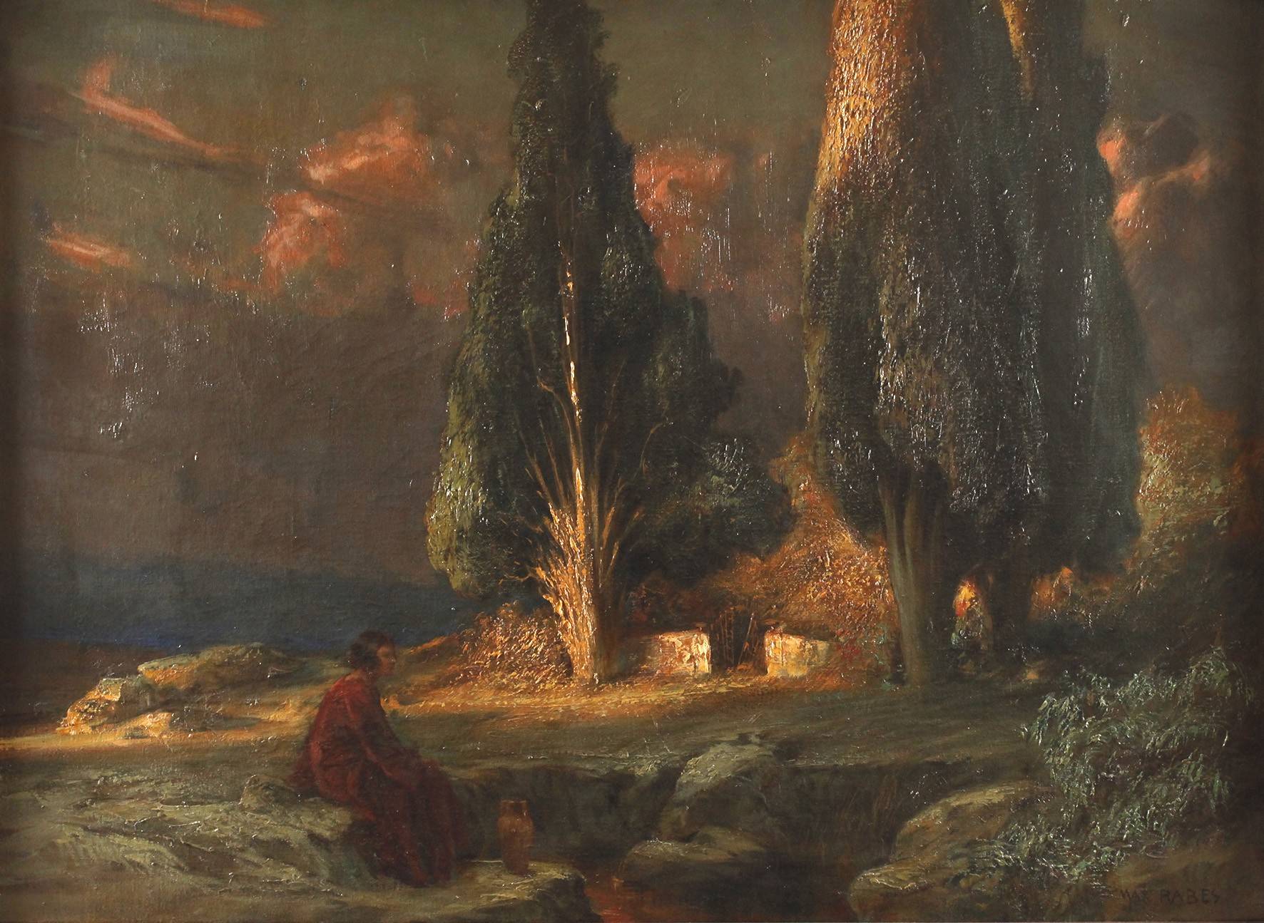 Prof. Max Rabes, arkadische Landschaft