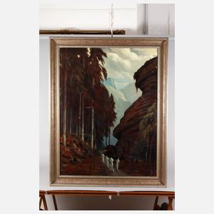 Pierre Charles Becker, Leichenzug im Gebirge