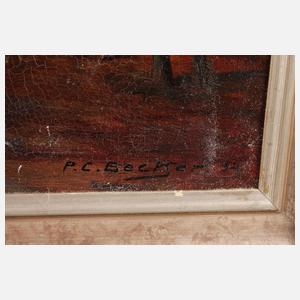 Pierre Charles Becker, Leichenzug im Gebirge