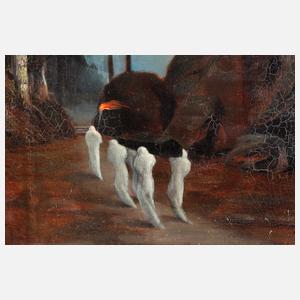 Pierre Charles Becker, Leichenzug im Gebirge