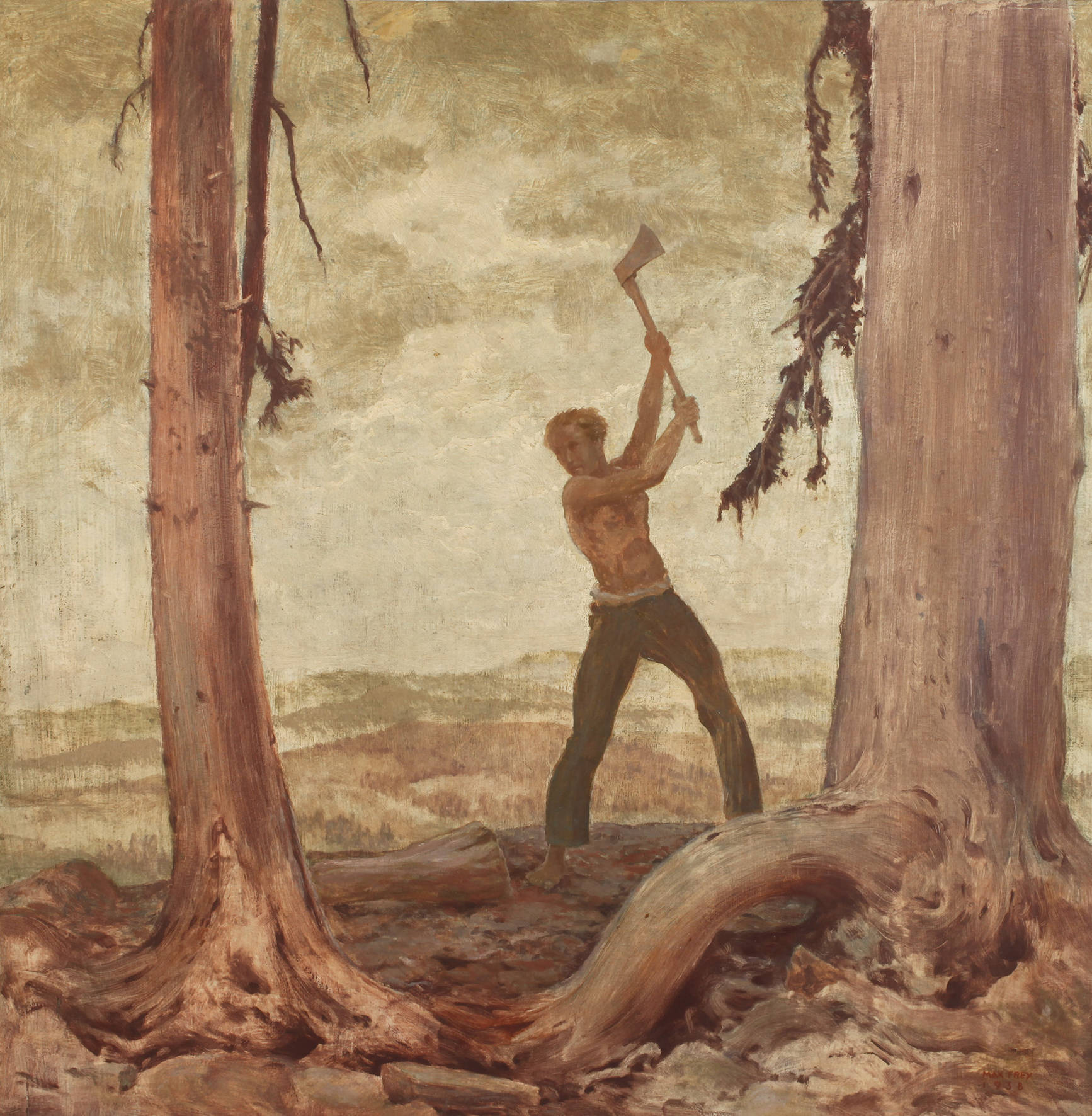 Prof. Max Frey, ”Im Urwald”