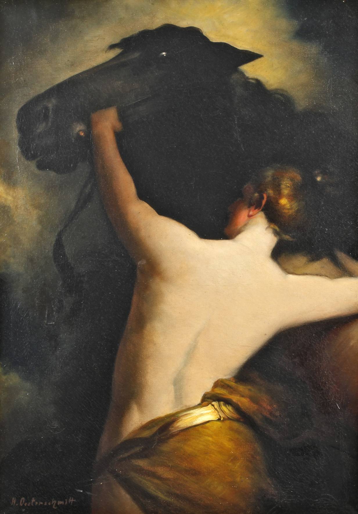 Heinrich Oesterschmidt, Amazone mit Pferd