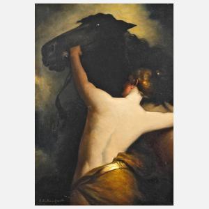 Heinrich Oesterschmidt, Amazone mit Pferd