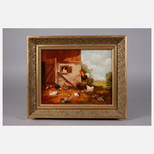 G. Ziegler, sonniger Hühnerhof