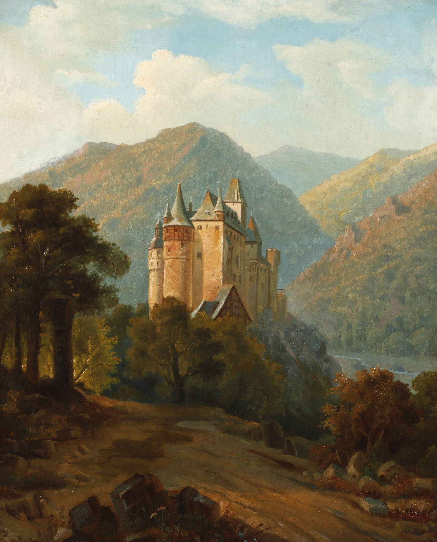 Spätromantische Burgansicht