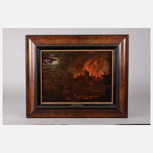 Johann Georg Trautmann, attr., nächtlicher Stadtbrand