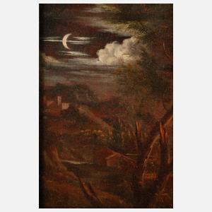 Johann Georg Trautmann, attr., nächtlicher Stadtbrand