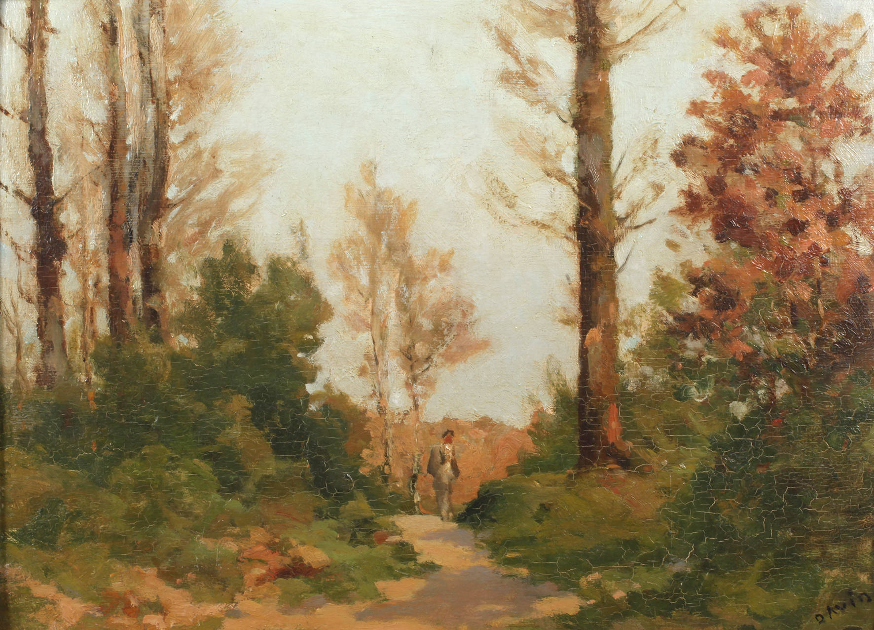 D. Avin, Wanderer im Herbstwald