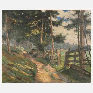 Carl Piepho, Weg in sommerlicher Waldlandschaft