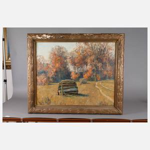 Ferdinand Barth, herbstlicher Waldrand