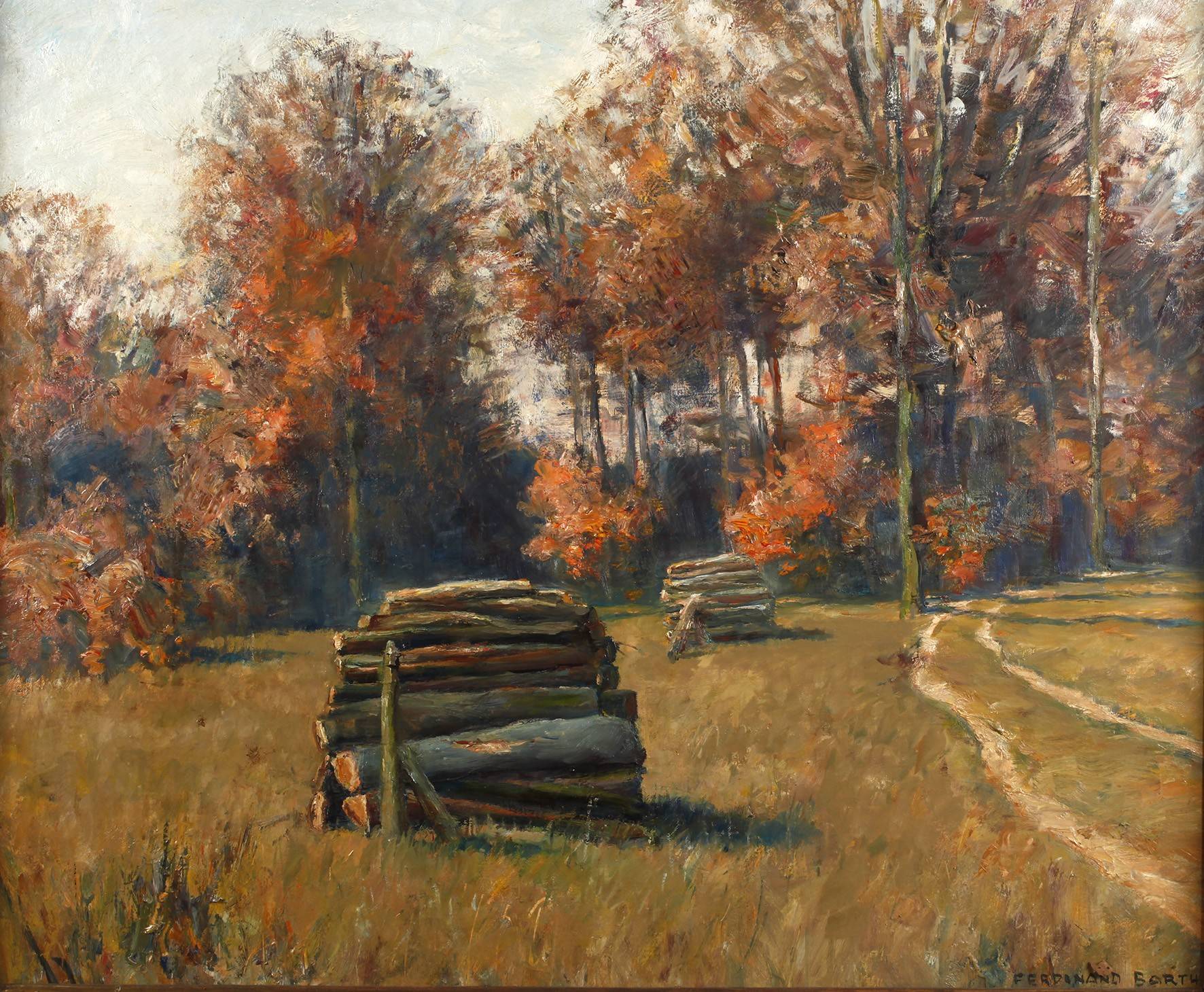 Ferdinand Barth, herbstlicher Waldrand