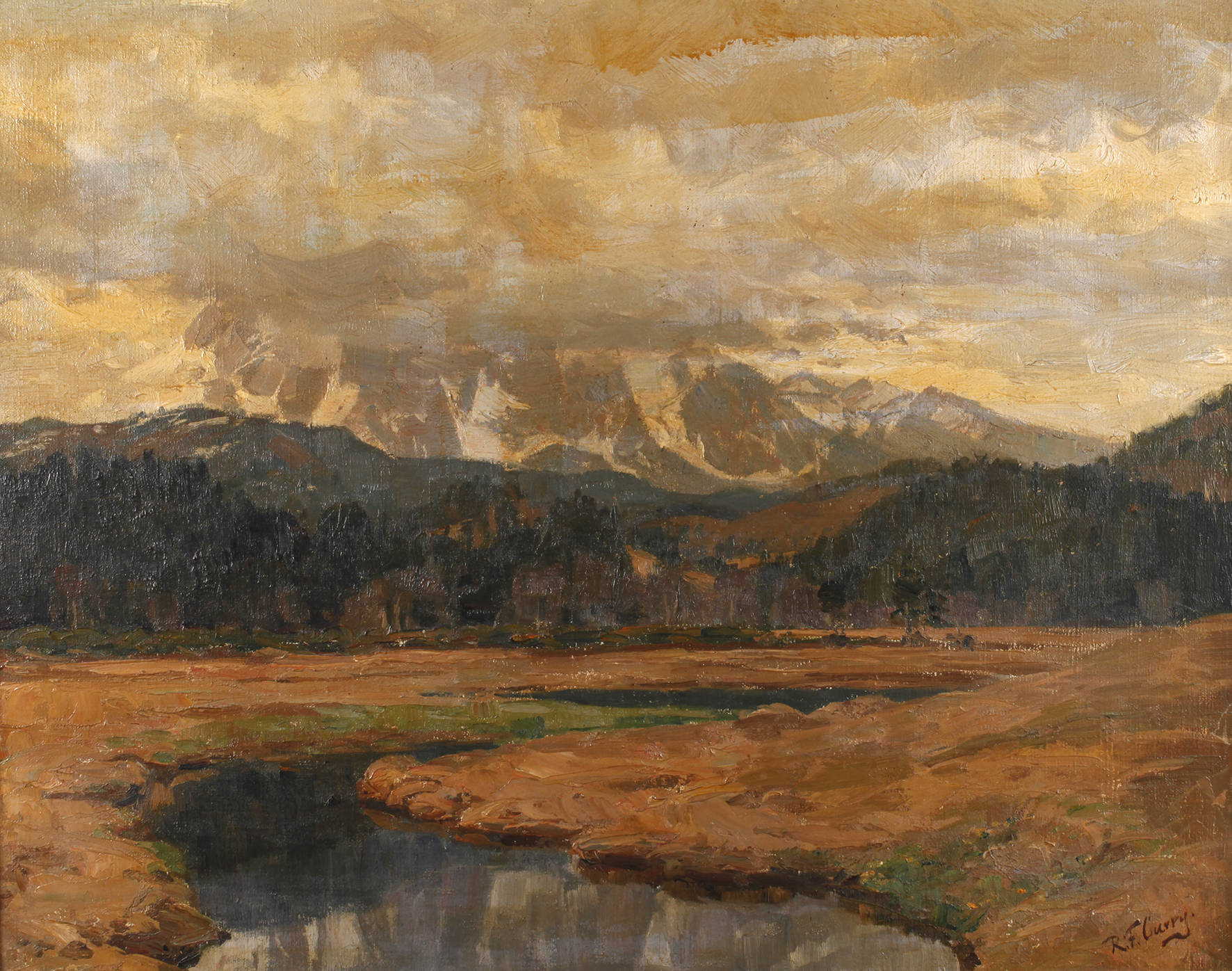 Robert Franz Curry, Voralpenlandschaft