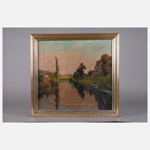 Guillery, abendliche Flusslandschaft