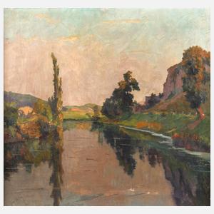 Guillery, abendliche Flusslandschaft