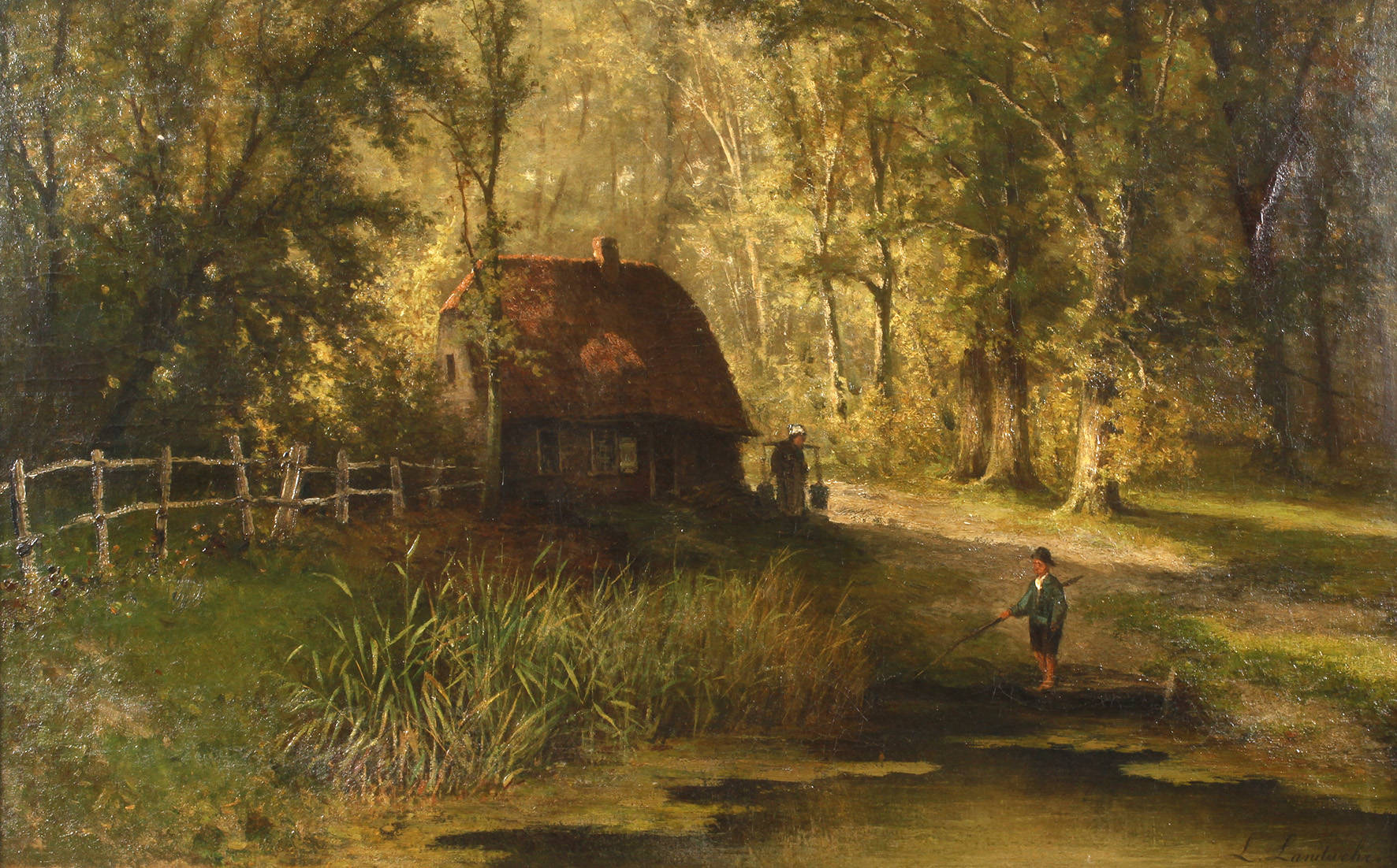 L. Landwehr, Kate am Weiher