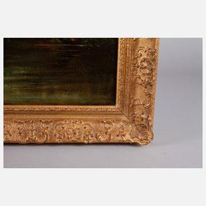 Franz Xaver von Riedmüller, Flusslandschaft mit Angler