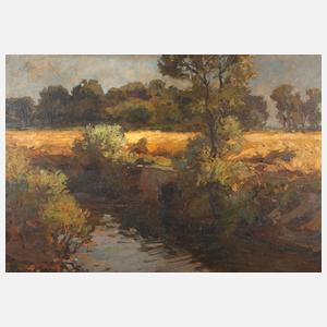 Prof. Hans von Hayek, sommerliche Bachlandschaft