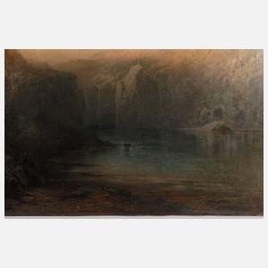 Karl Heilmayer, Blick von der Donau auf die Befreiungshalle