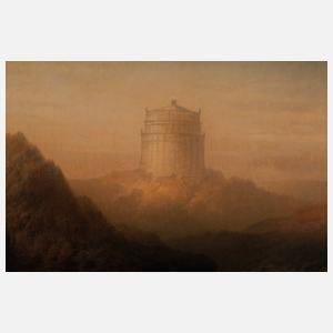 Karl Heilmayer, Blick von der Donau auf die Befreiungshalle