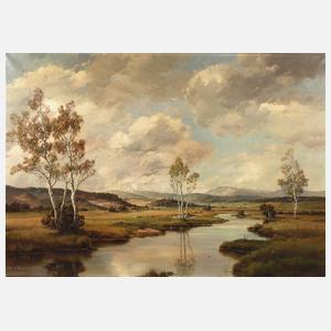 Rudolf Rödel, voralpine Flusslandschaft