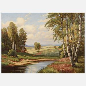 Coning, sommerliche Flusslandschaft