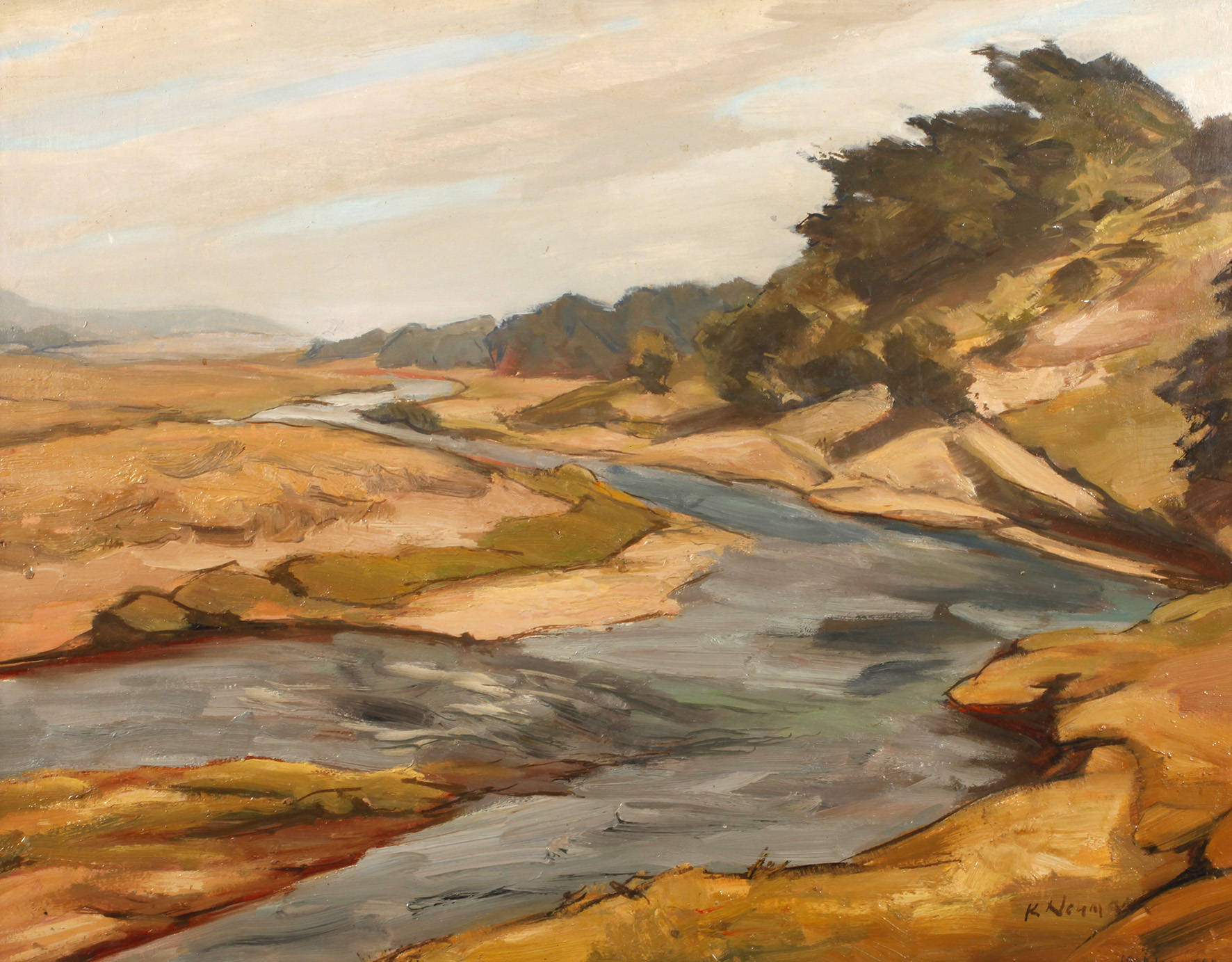 K. Neumann, sandiger Flusslauf