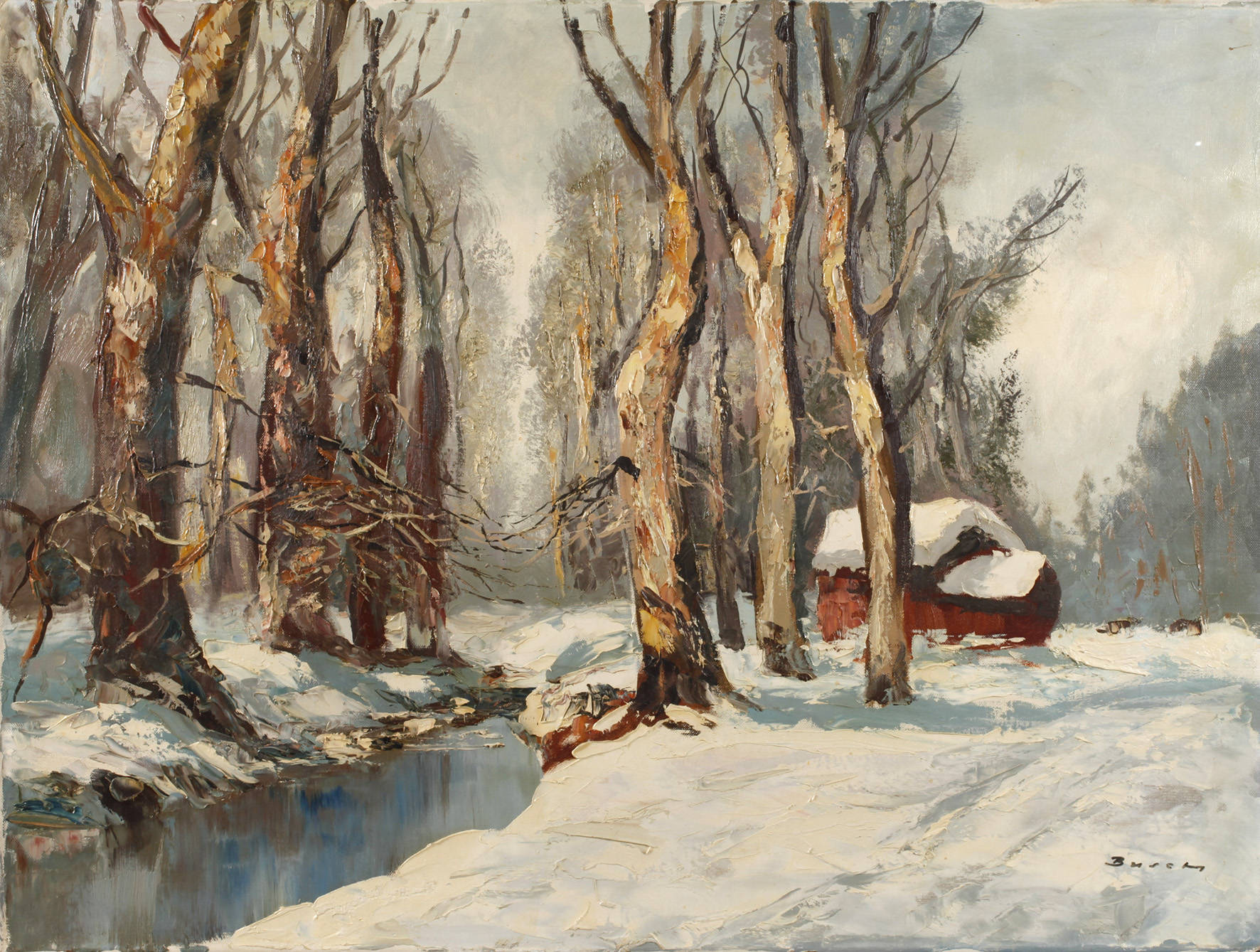 Busch, ”Winterlandschaft”