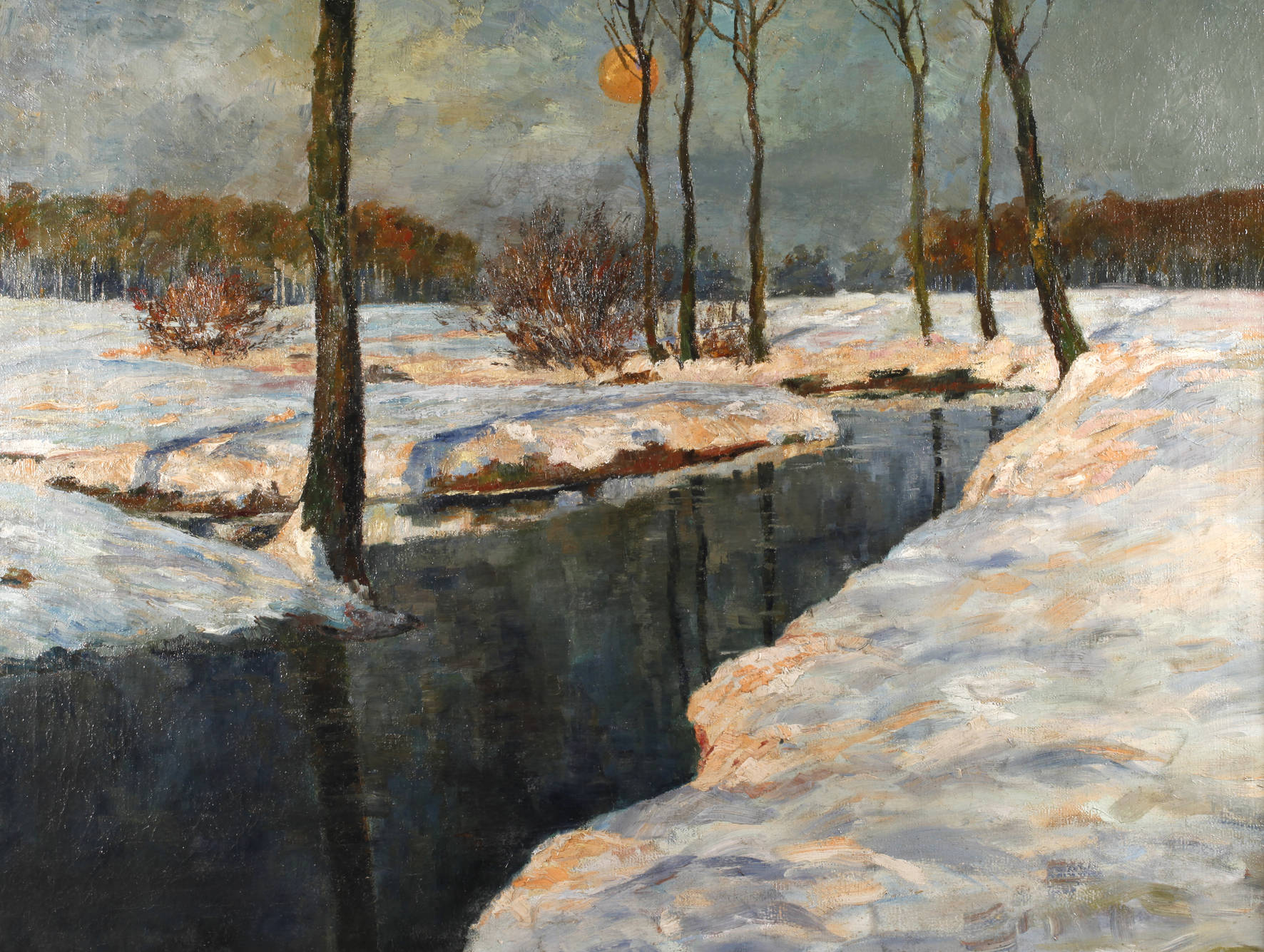 Winterliche Flusslandschaft