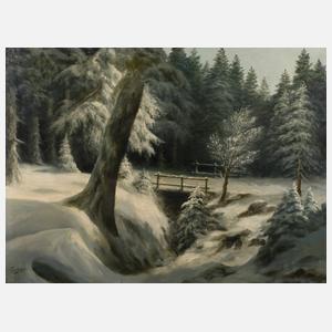 Exner, nächtlicher Winterwald