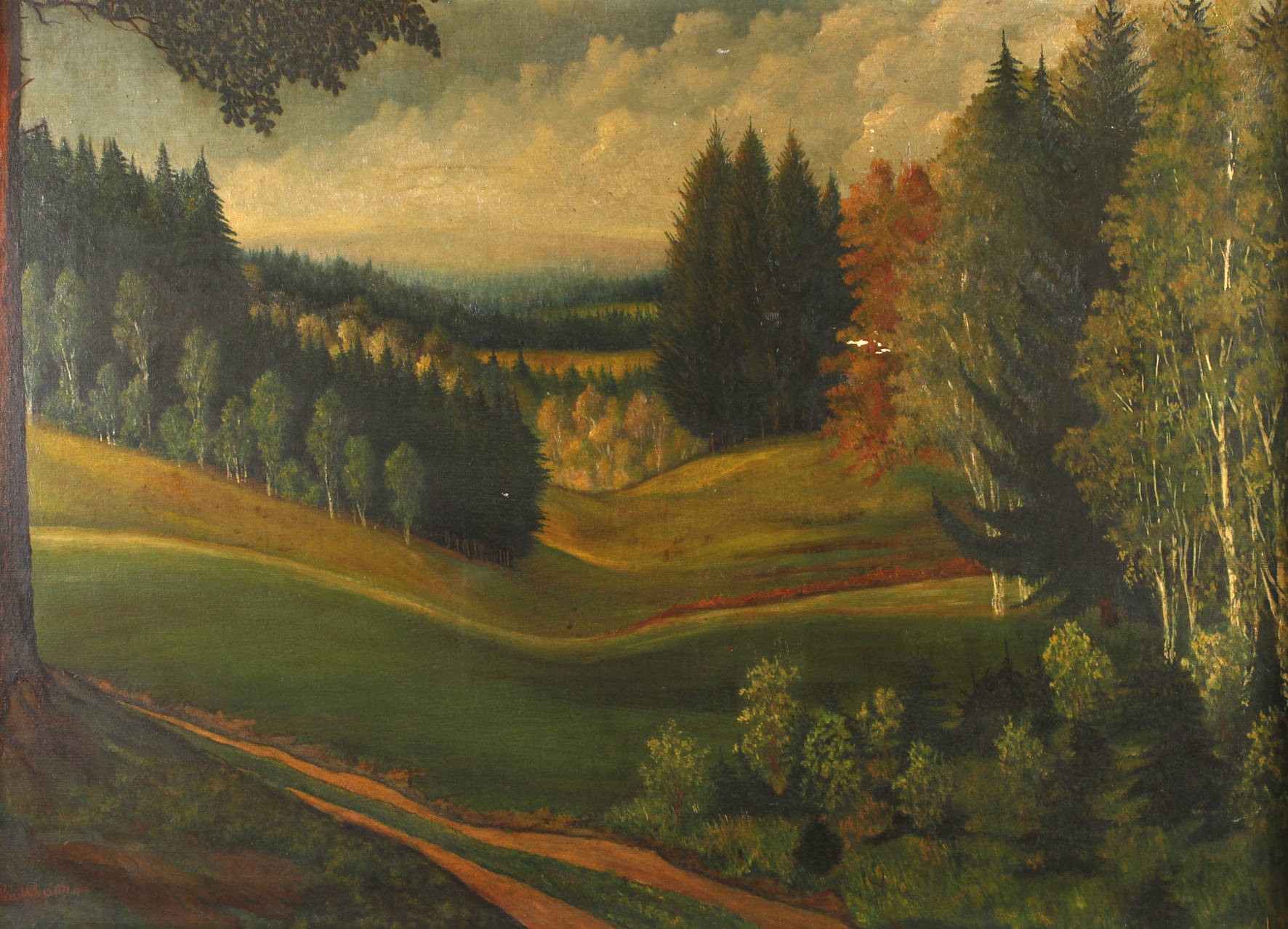 Paul Barth, sommerliche Mittelgebirgslandschaft